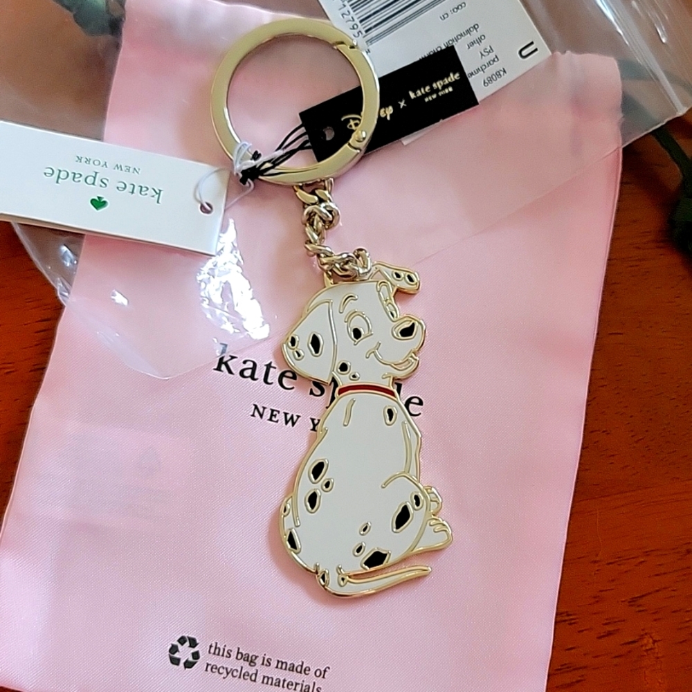 NWT Disney X Kate Spade 101 Dalmations key fob!!
